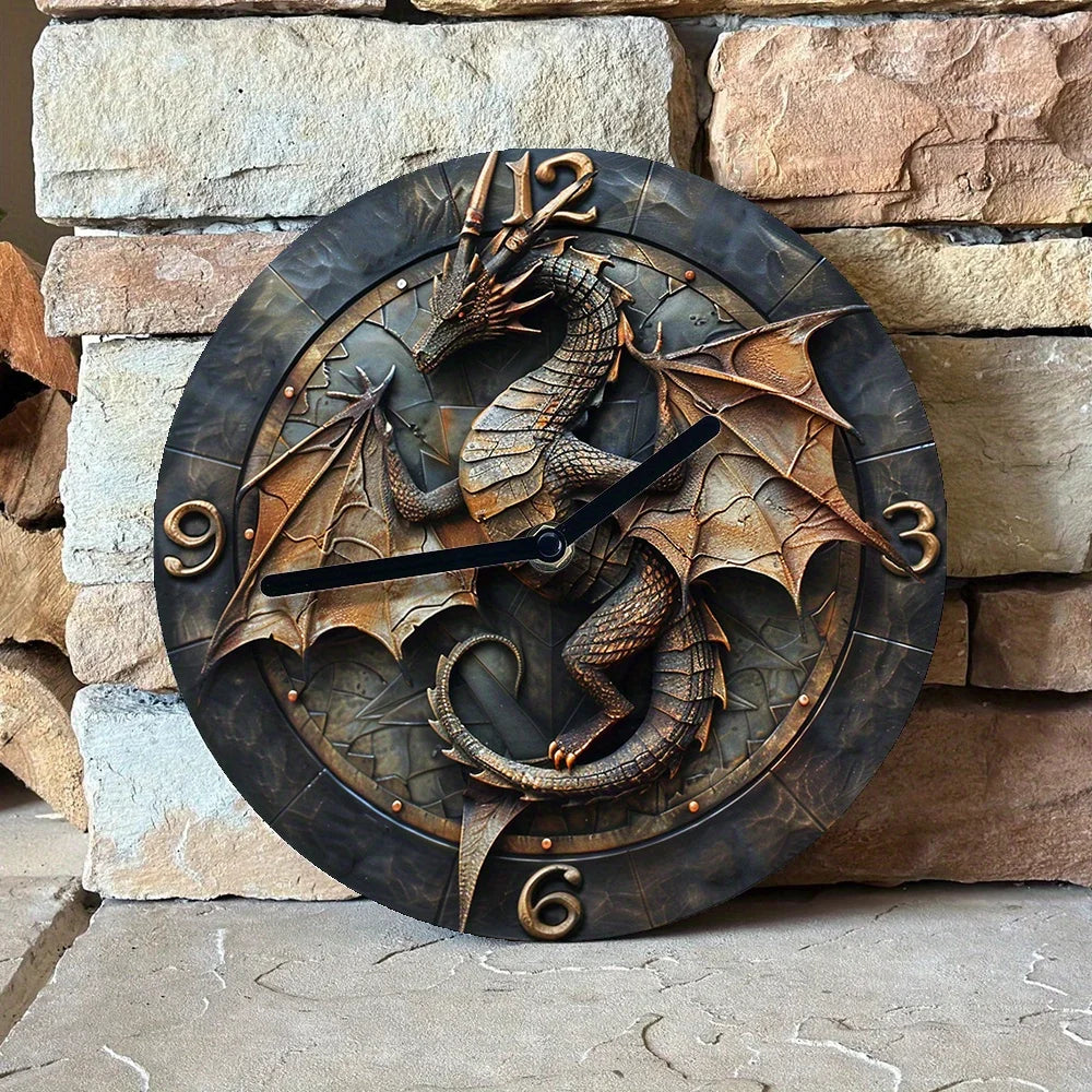 Dragon Art Silent Wall Clock