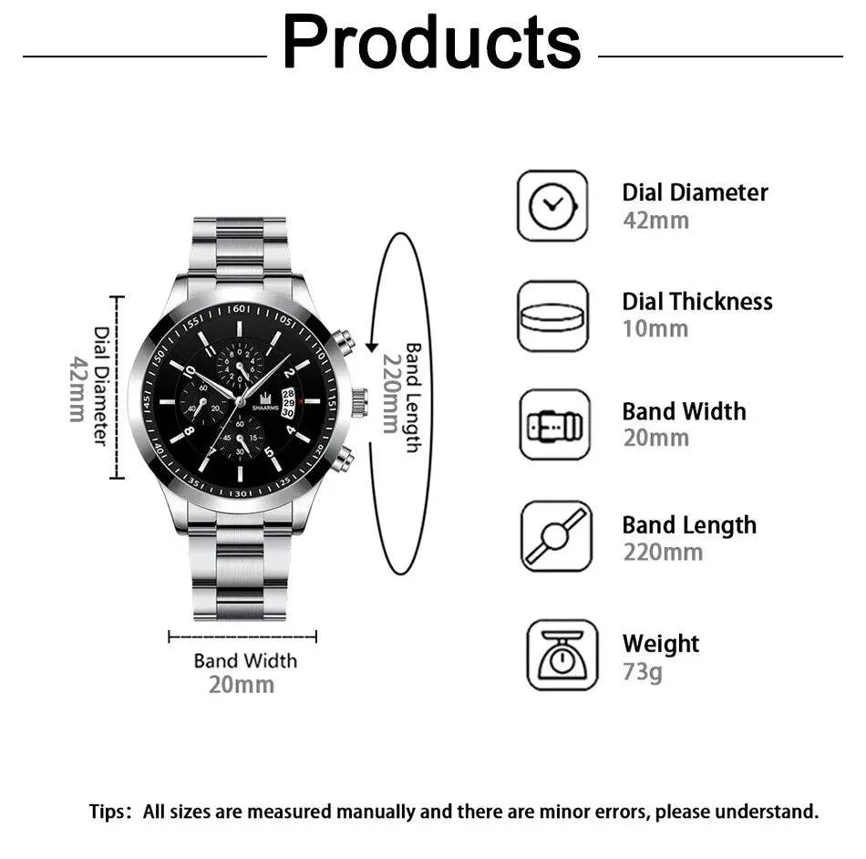 Timeless Stainless Steel Watch & Bracelet Set (Buy 2 Get 1 Free) - Montero Milan
