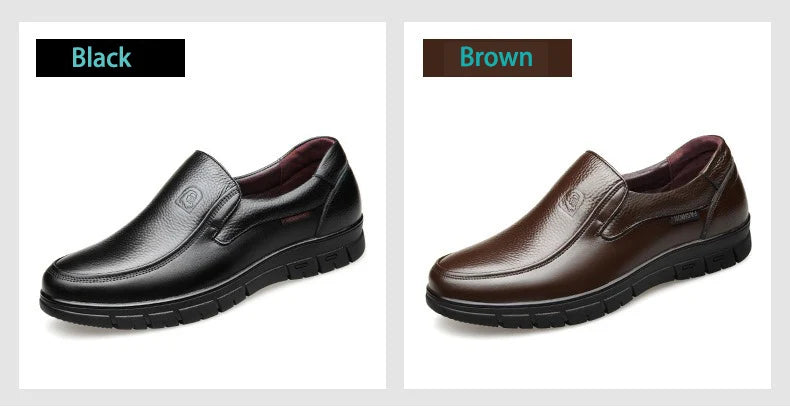 Genuine Leather Casual Shoes For Men Flat Platform Walking Shoes Outdoor Footwear Loafers Breathable Sneakers Handmade Shoes