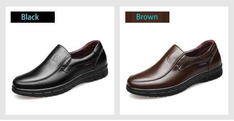 Genuine Leather Casual Shoes For Men Flat Platform Walking Shoes Outdoor Footwear Loafers Breathable Sneakers Handmade Shoes - Montero Milan