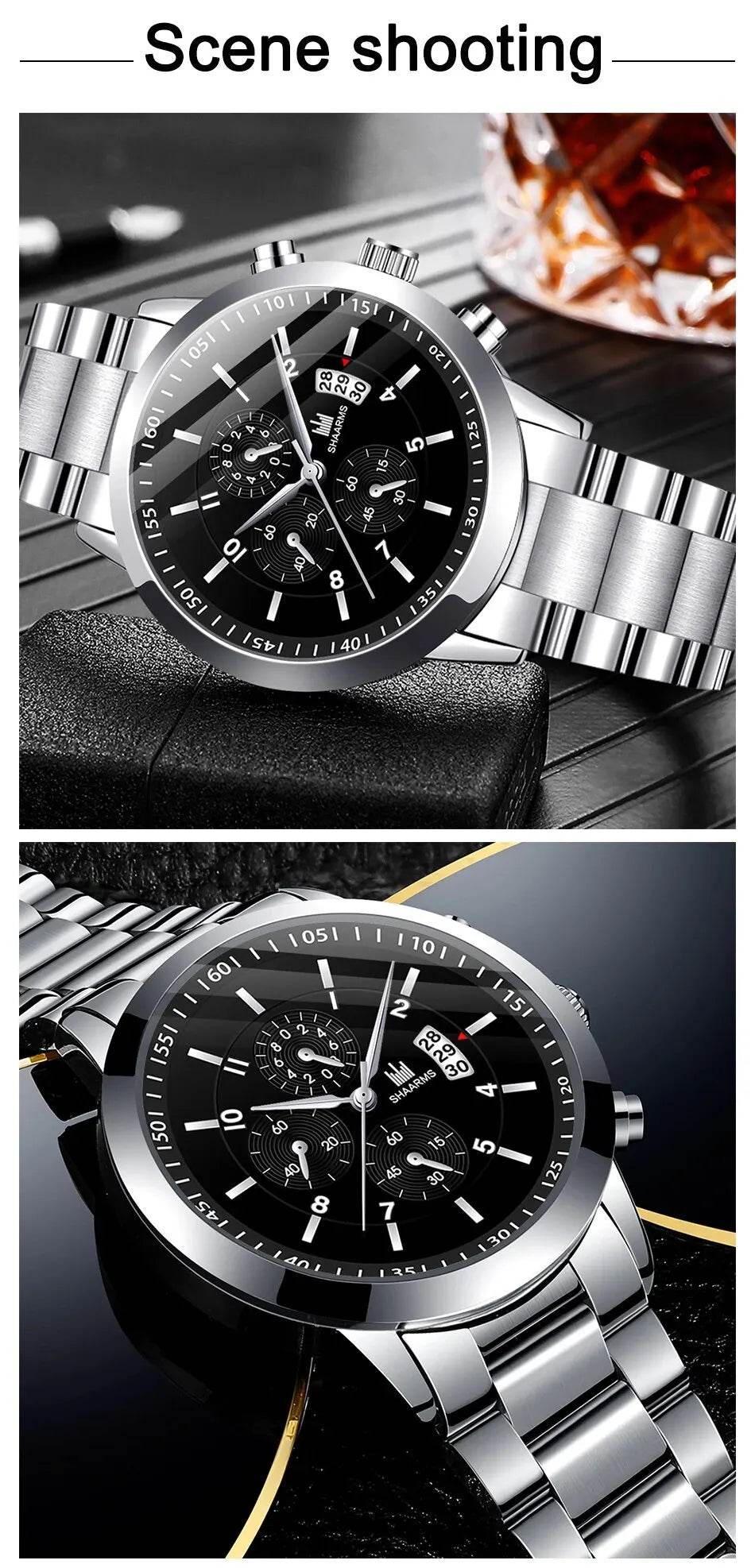Timeless Stainless Steel Watch & Bracelet Set (Buy 2 Get 1 Free) - Montero Milan