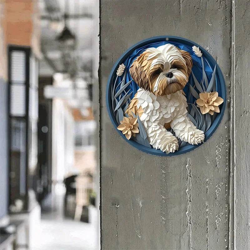 Pug Dog Flat 3D Ornament - Montero Milan