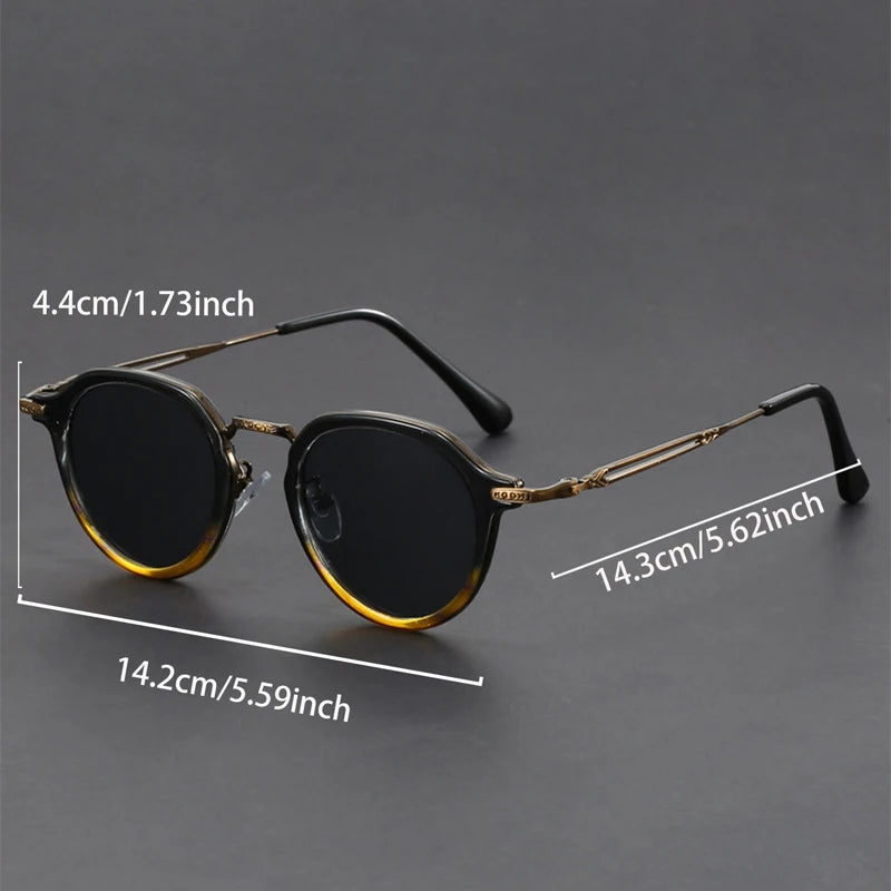 Classic Vintage Metal Sunglasses (UV400 Protection)