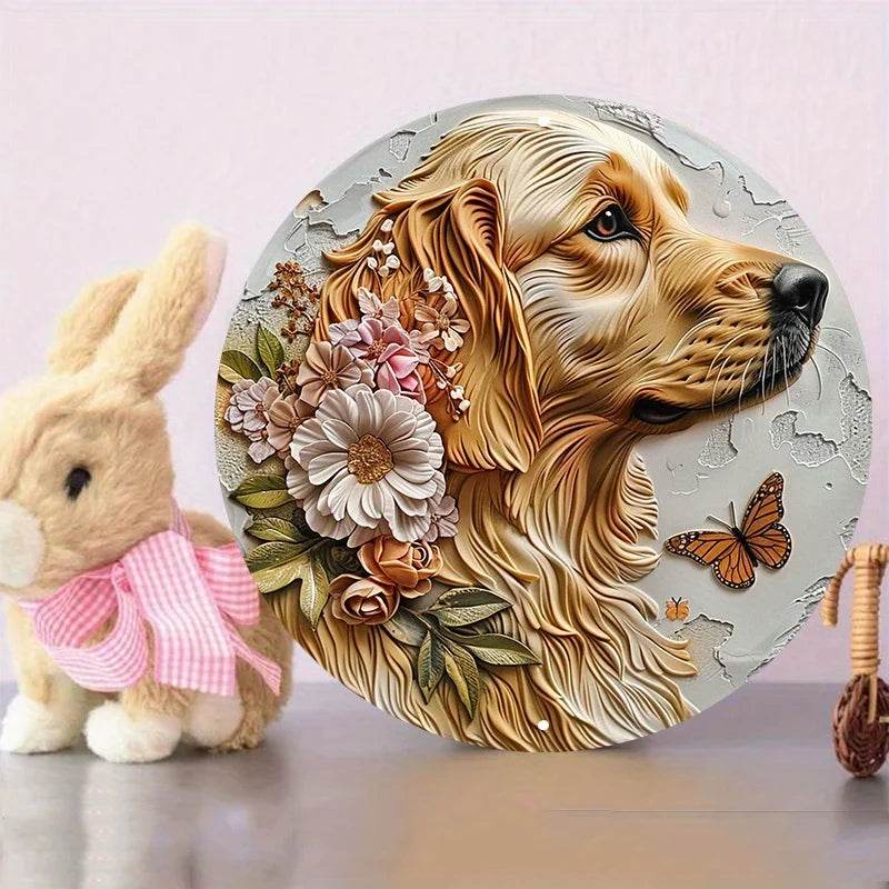 Golden Retriever Flat 3D Ornament - Montero Milan