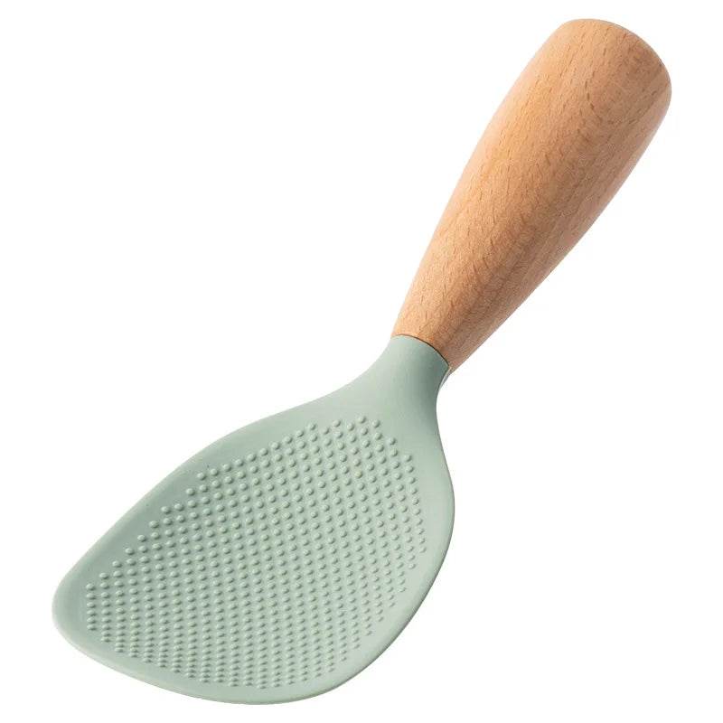 1Pcs Silicone Spoon Non-stick Cooking Spoon Anti-scalding Pot Rice High-temperature-resistant Spoon Durable Kitchen Gadgets - Montero Milan