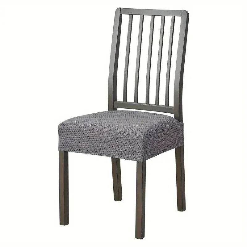 1PC Stretch Dining Chair Seat Cover Jacquard Solid Color Chairs Covers Removable Anti-Dust Chair Cushion Slipcovers Hotel Home - Montero Milan