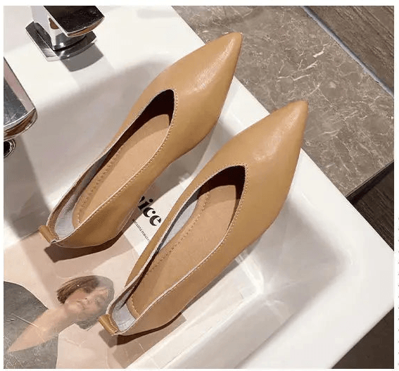 AIYUQI Female Shoes Large Size 2025 Pointedtoe Genuine Leather Flat Shoes Women Shallow Mouth Comfortable Women's Boat Shoes - Montero Milan