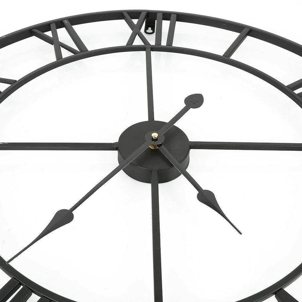Classic Roman Numeral Metal Wall Clock - Montero Milan