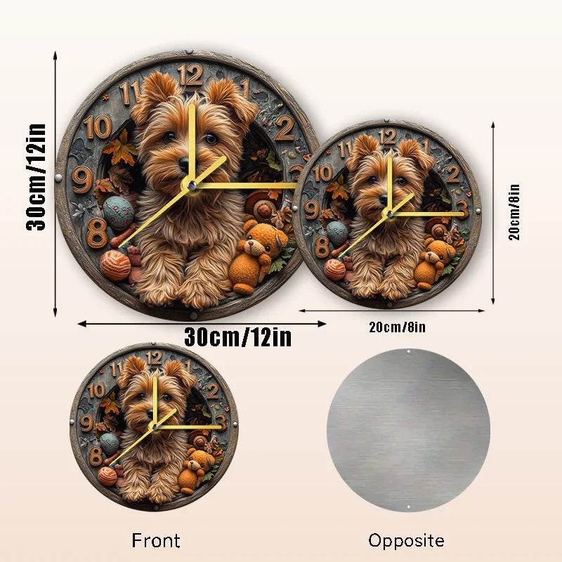 Yorkshire Terrier Silent Wall Clock - Montero Milan
