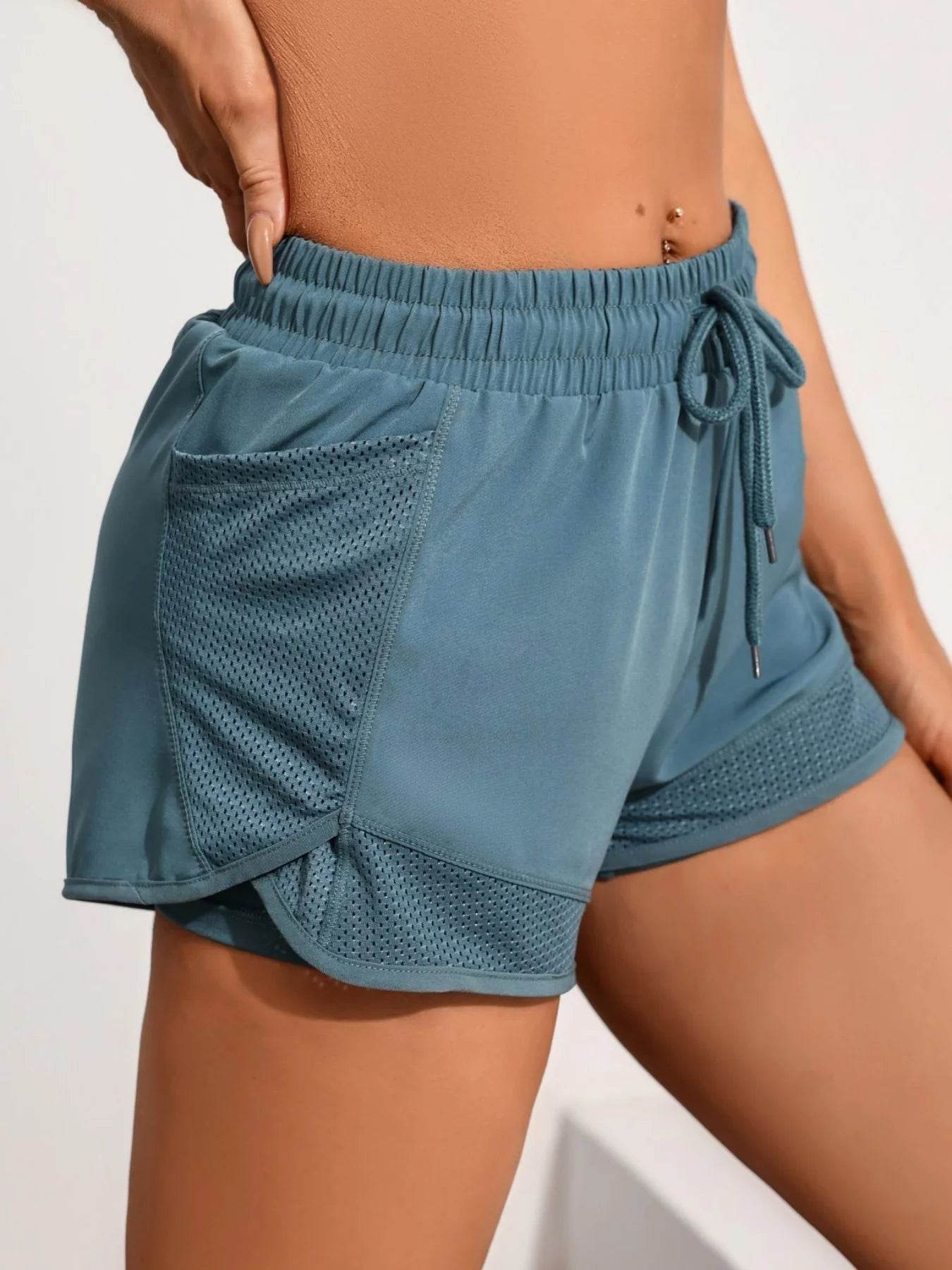 Dual-Layer Mesh Workout Shorts - Montero Milan