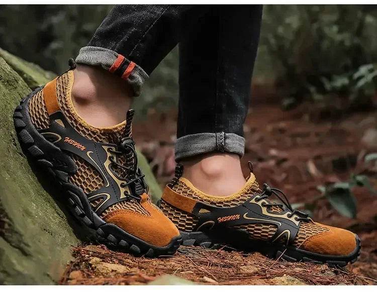 Trail-Grip Breathable Hiking Sneakers - Montero Milan