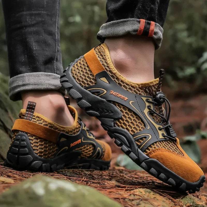 Trail-Grip Breathable Hiking Sneakers - Montero Milan