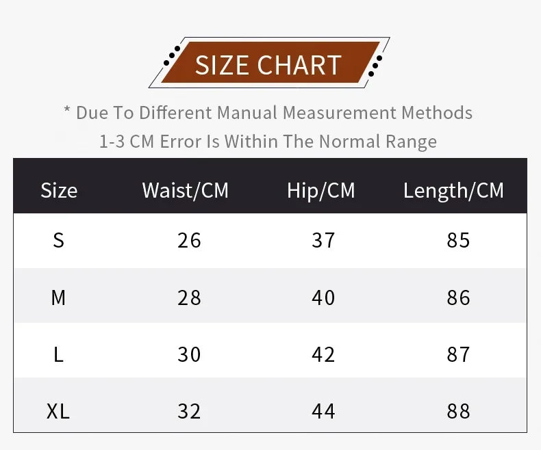 Size chart for yoga leggings in multiple regions