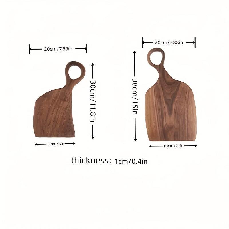 2 Pcs Walnut Cutting Board Set with Handles - Montero Milan