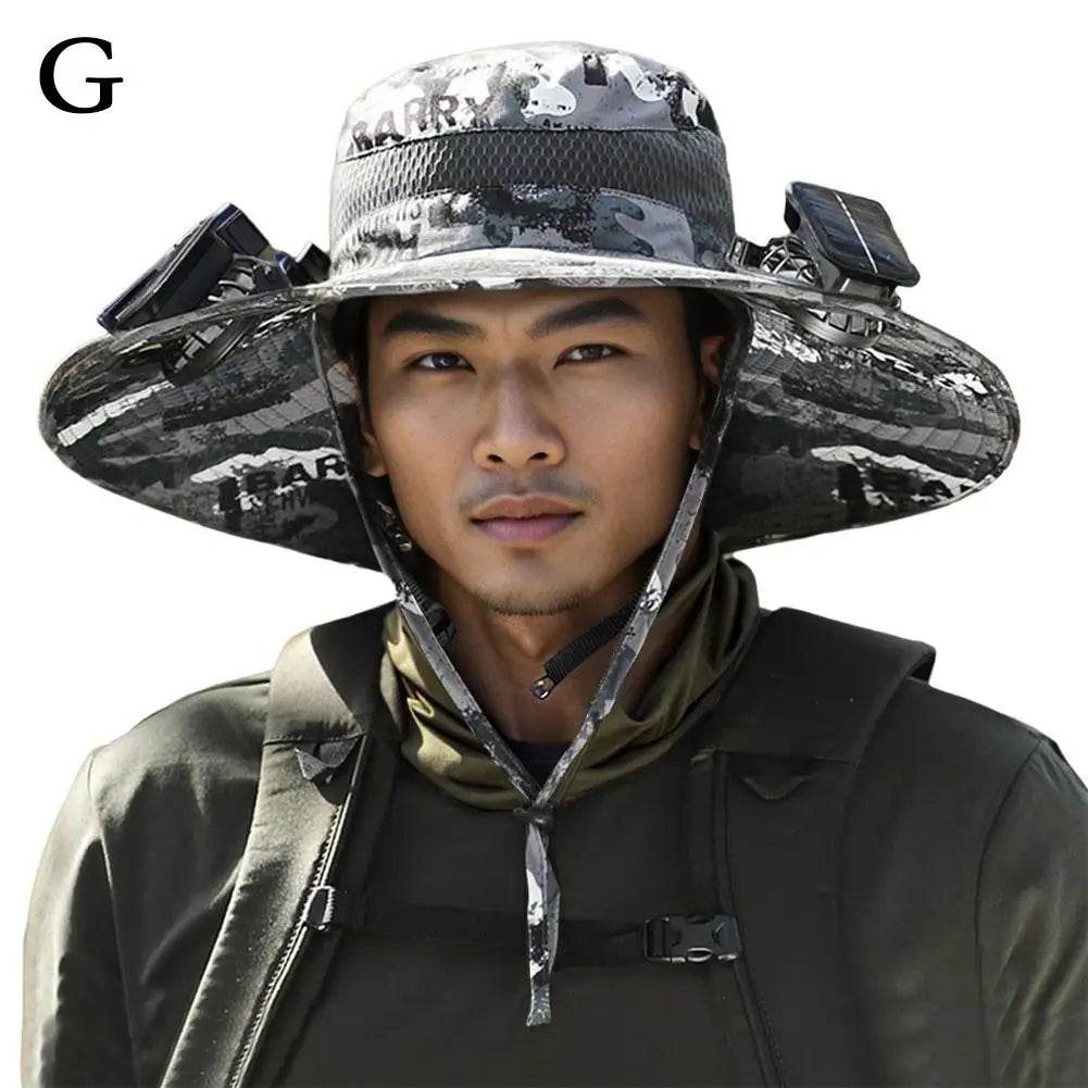 Wide Brim Solar Fan Hat - Montero Milan