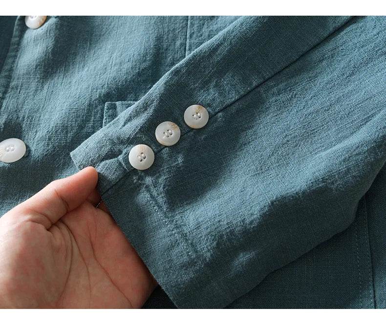 Breevoro™ Men’s Linen Safari Blazer - Montero Milan
