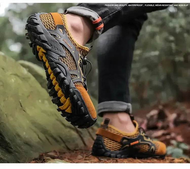 Trail-Grip Breathable Hiking Sneakers - Montero Milan