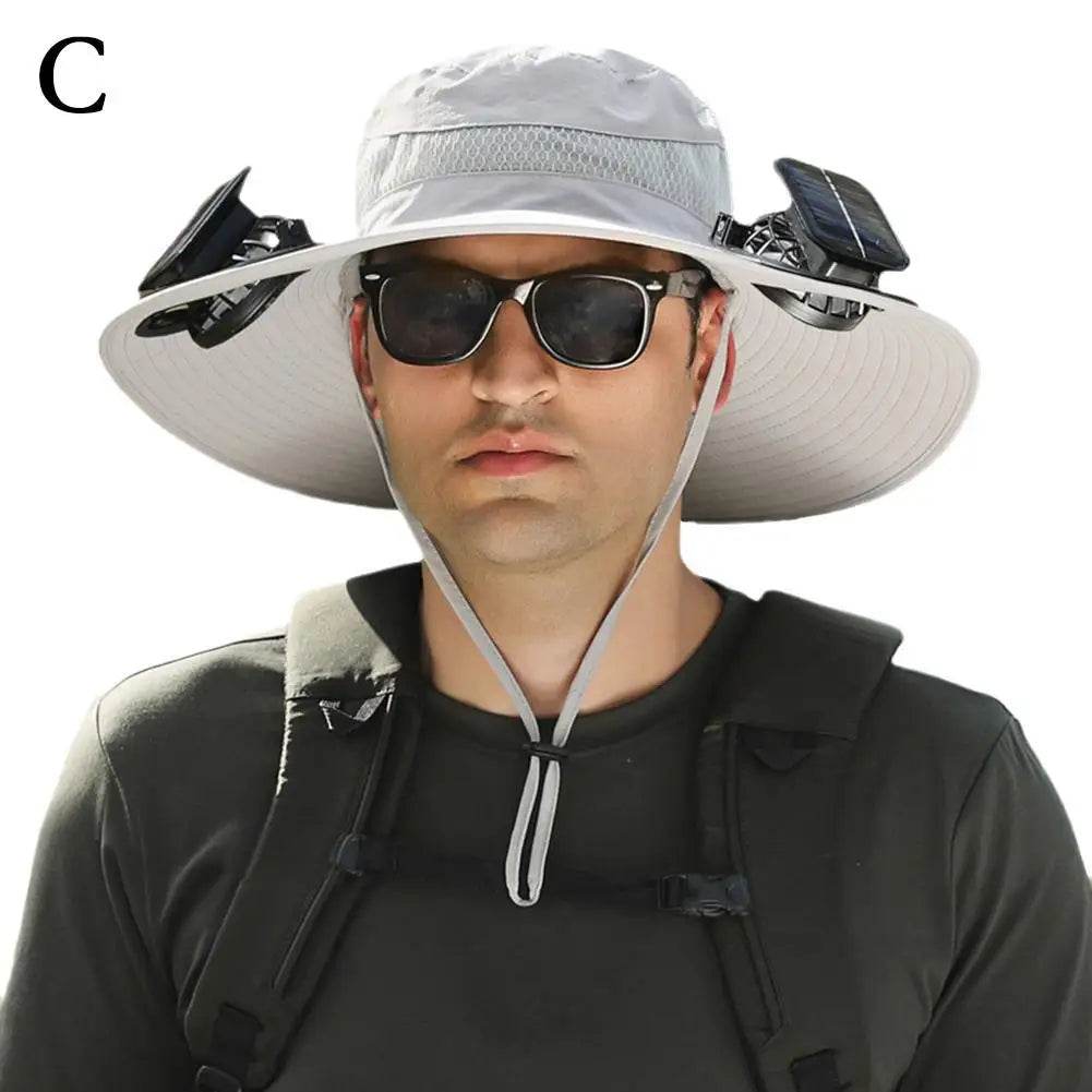 Wide Brim Solar Fan Hat - Montero Milan