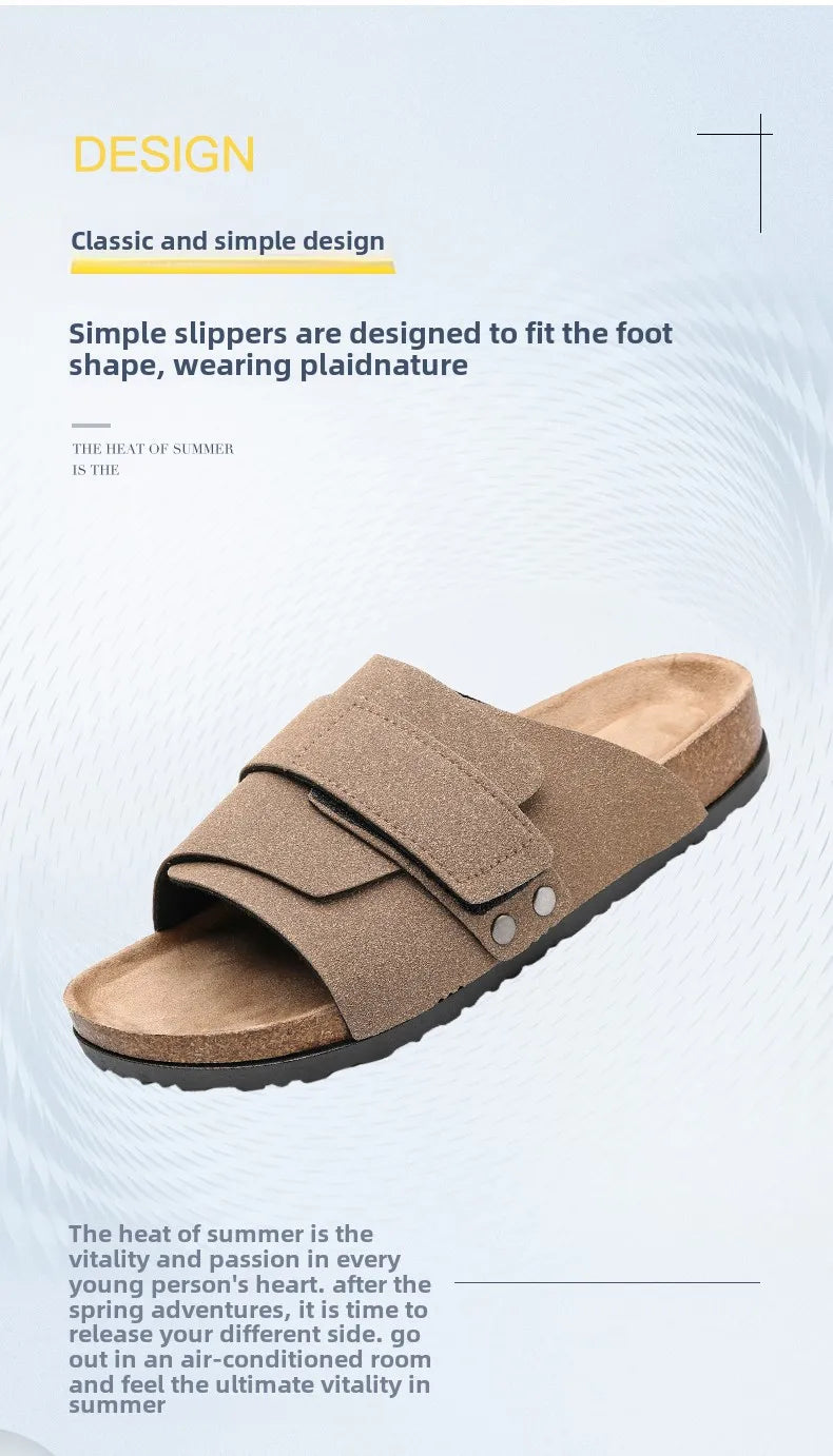 Yellow brown suede sandals floating on ice with breathable design emphasis