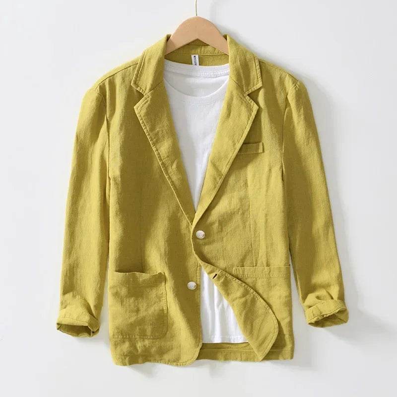 Breevoro™ Men’s Linen Safari Blazer - Montero Milan