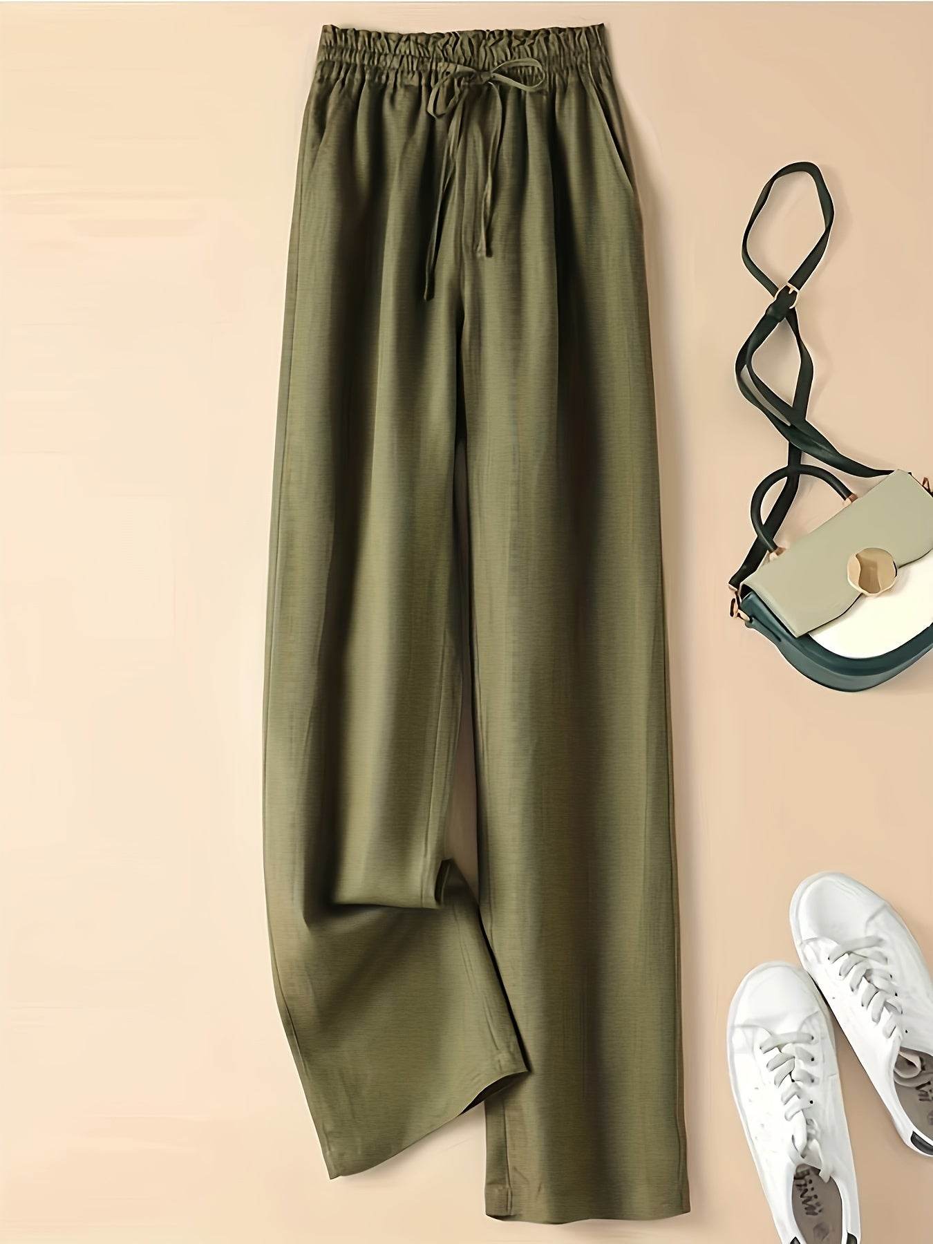 Retro High-Waist Wide-Leg Pants - Montero Milan