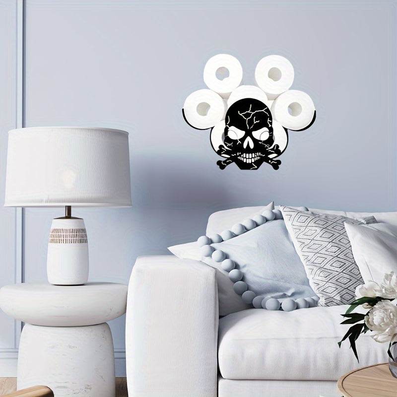 Skull Toilet Paper Holder Rack - Montero Milan