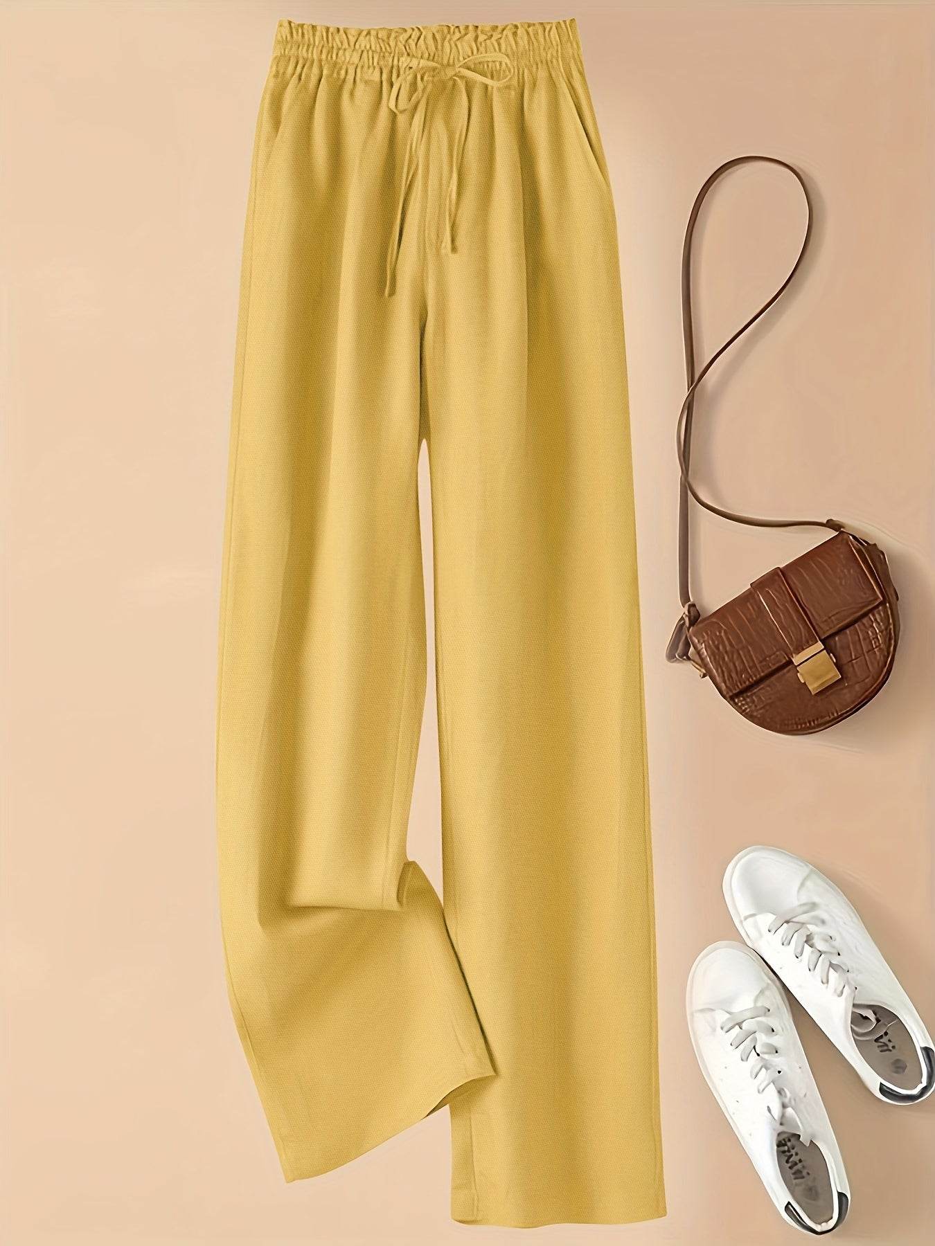 Retro High-Waist Wide-Leg Pants - Montero Milan