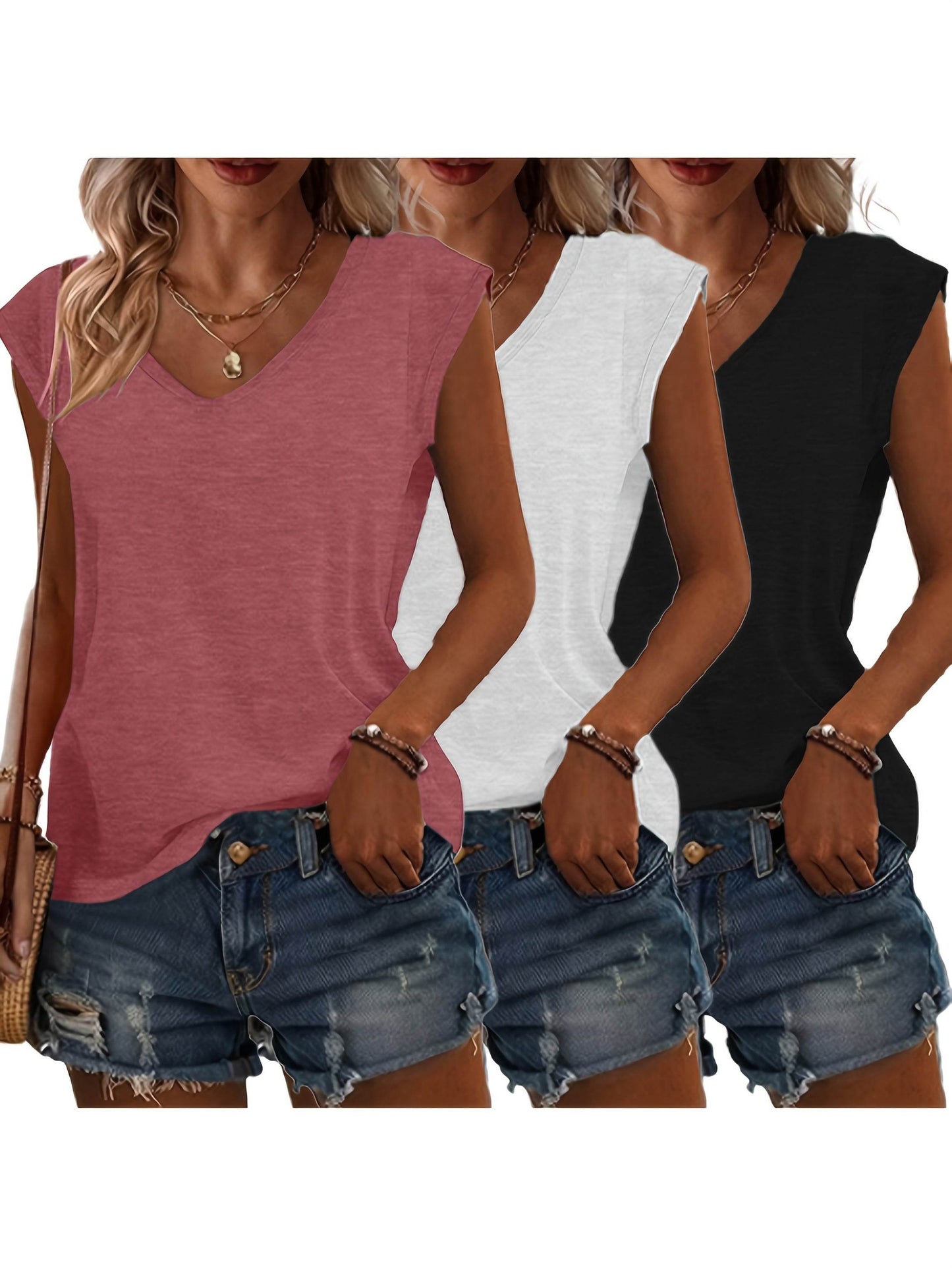 Classic V-Neck Tee (3-Pack Set) - Montero Milan