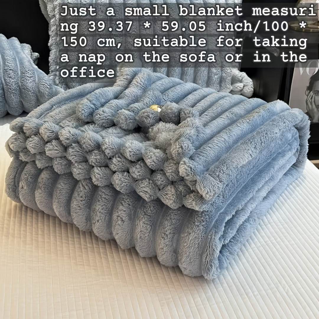 Luxe Faux Rabbit Fur Throw Blanket - Montero Milan