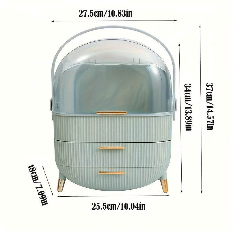Portable Clear Dome Vanity Organizer - Montero Milan