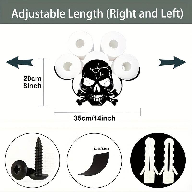 Skull Toilet Paper Holder Rack - Montero Milan