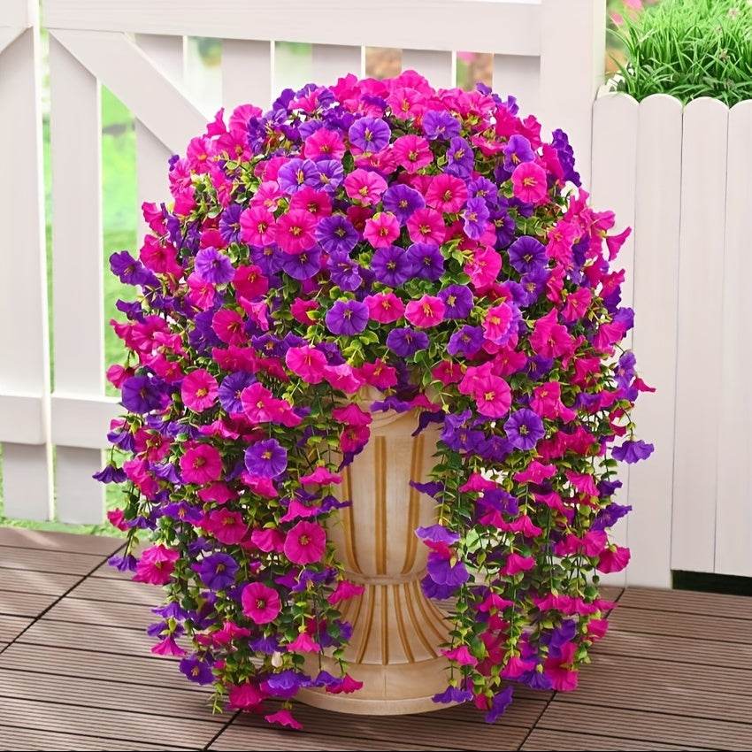 UV-Resistant Hanging Morning Glory Flowers (2-Pack) - Montero Milan
