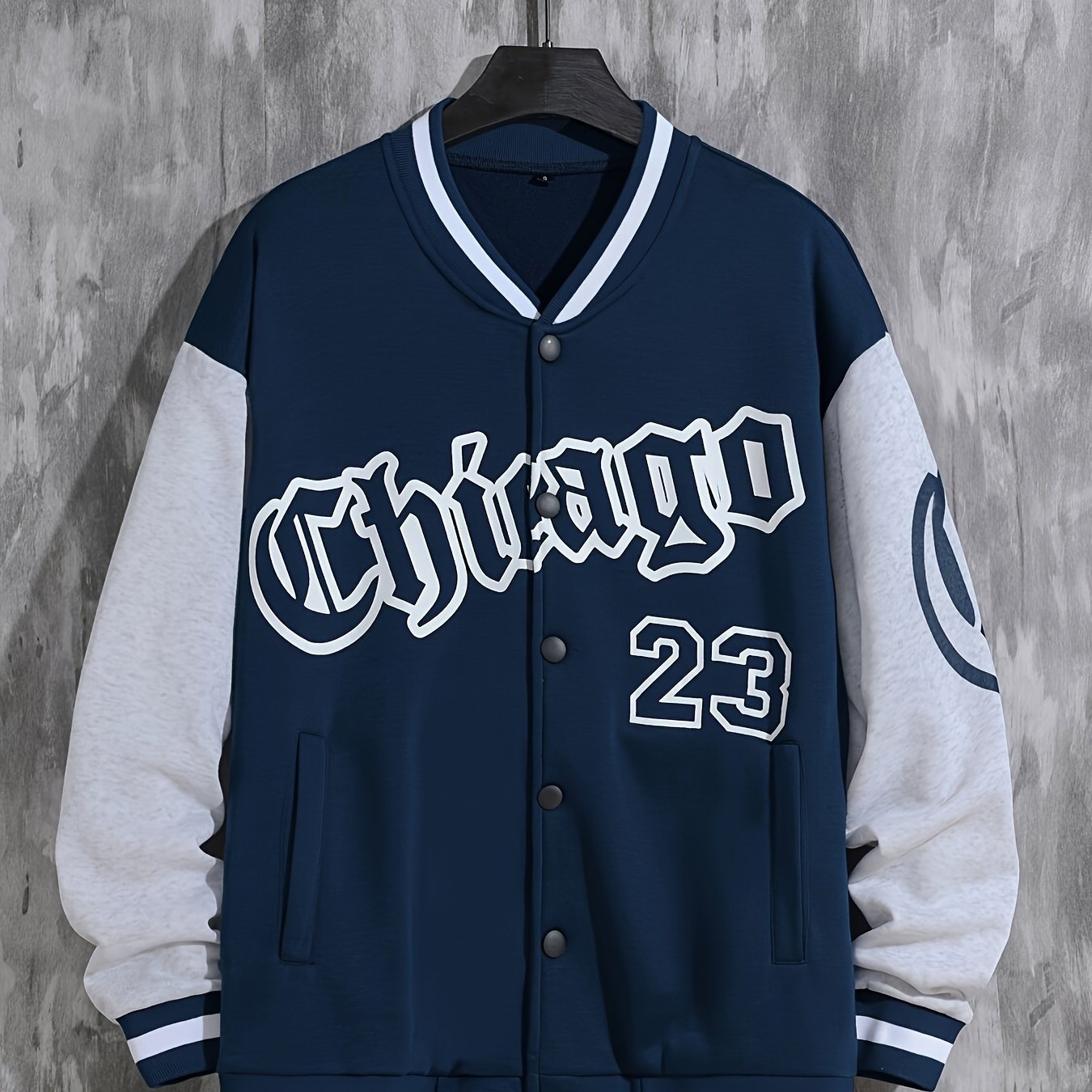 Spring And Autumn Street Men's Fashion Trend Loose Casual Baseball Uniform Jacket, Suitable For Outdoor And Dating