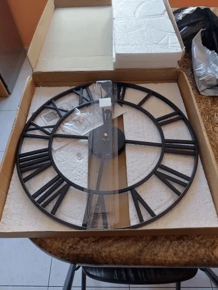 Classic Roman Numeral Metal Wall Clock - Montero Milan