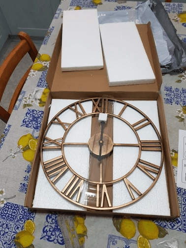 Classic Roman Numeral Metal Wall Clock - Montero Milan