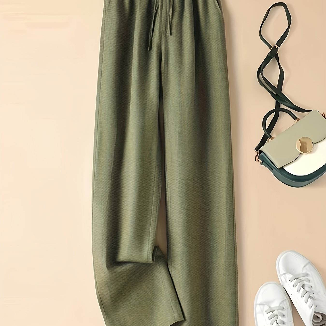 Retro High-Waist Wide-Leg Pants - Montero Milan