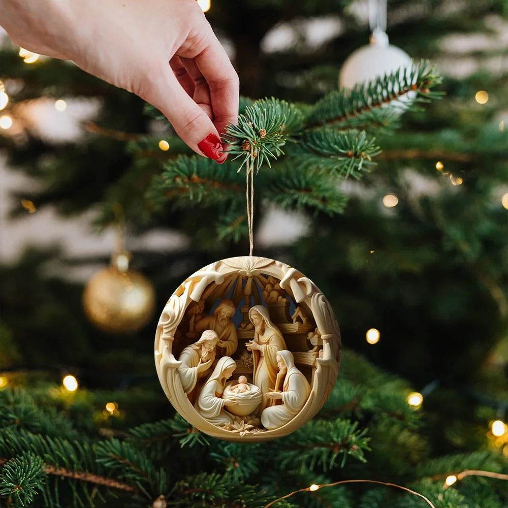 Classic Christmas Nativity Ornaments (1 / 6 / 12 PCs) - Montero Milan