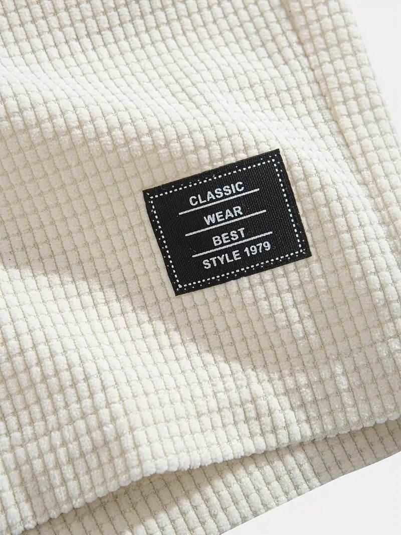 Textured Drawstring Casual Shorts - Montero Milan