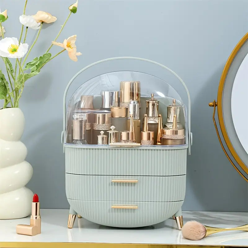 Portable Clear Dome Vanity Organizer