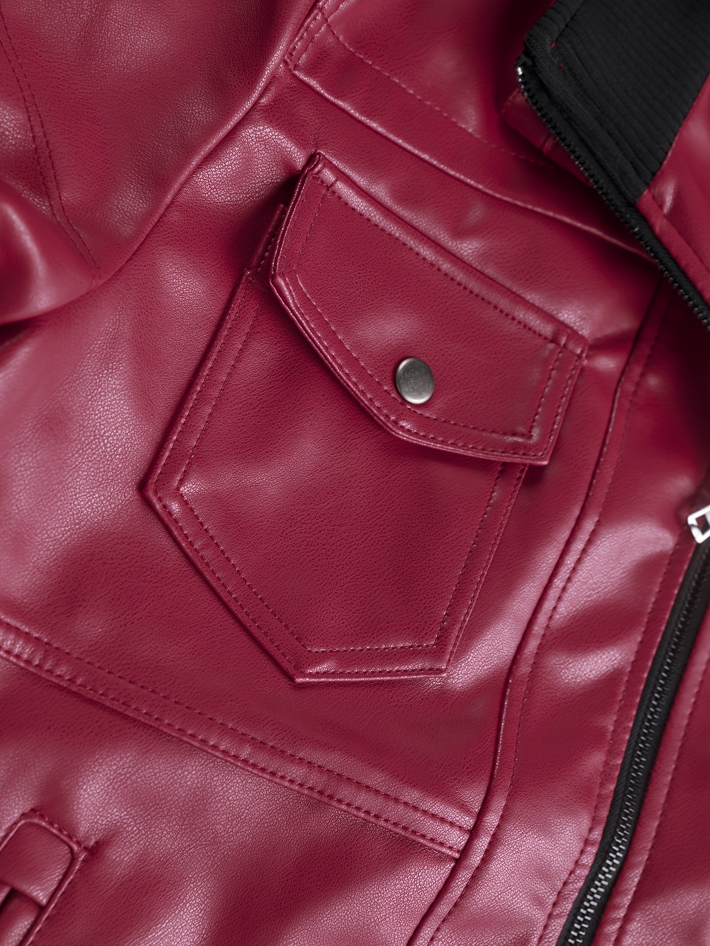 Men’s Hooded Leather Jacket