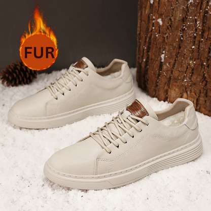 Genuine Leather Casual Oxford Sneakers