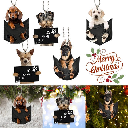 Adorable Puppy Hanging Ornament ( 1 PCs / 6 PCs)