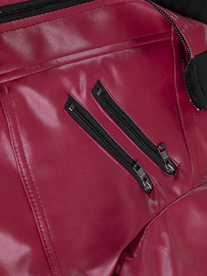 Men’s Hooded Leather Jacket