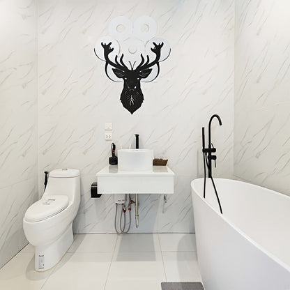 Deer Head Toilet Paper Holder Rack