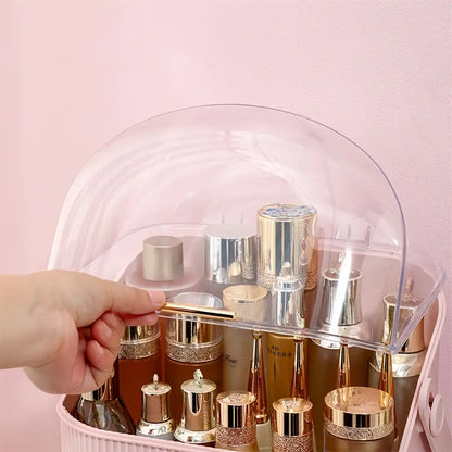 Portable Clear Dome Vanity Organizer