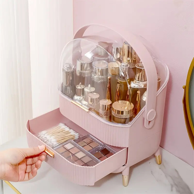 Portable Clear Dome Vanity Organizer