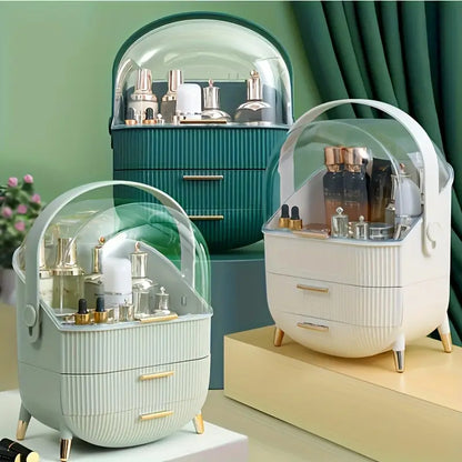 Portable Clear Dome Vanity Organizer