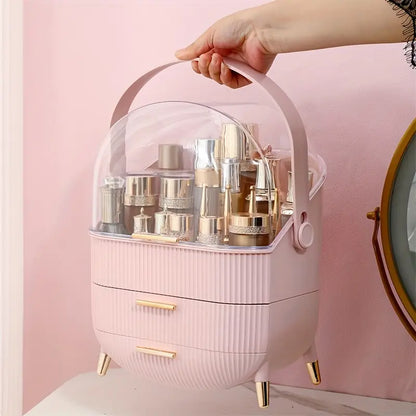Portable Clear Dome Vanity Organizer