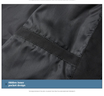 Close-up of the inner design on a windbreaker reflective sports jacket
