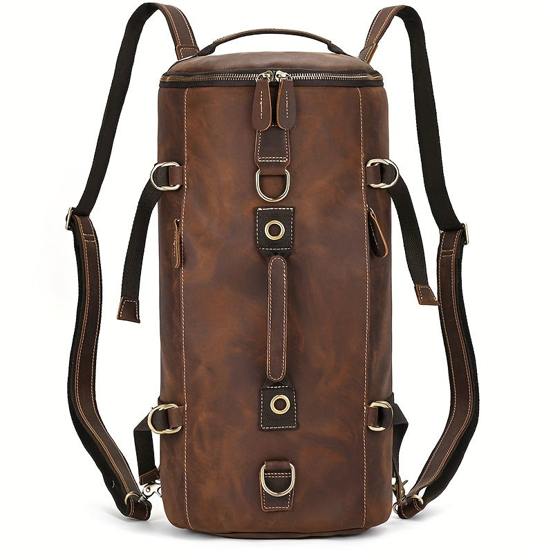 ForgeTrail backpack in brown leather